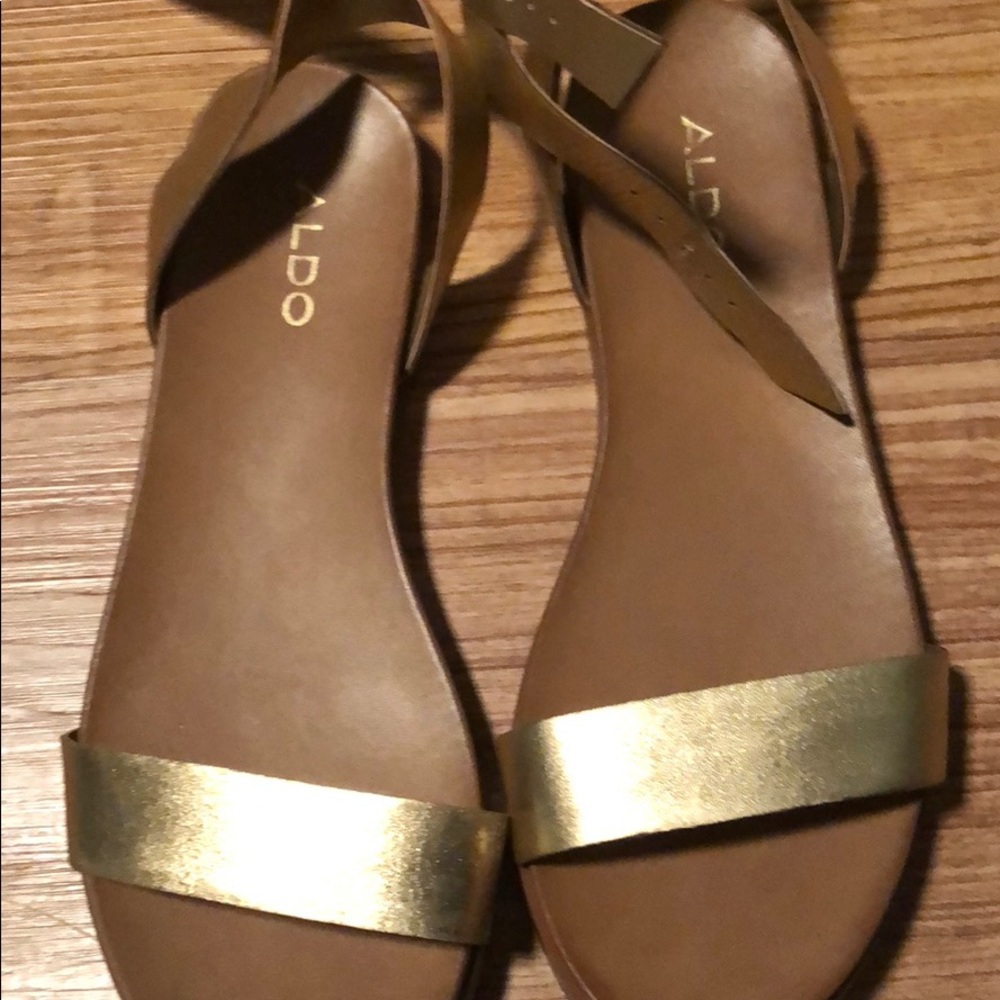 Aldo flat sandals Gold